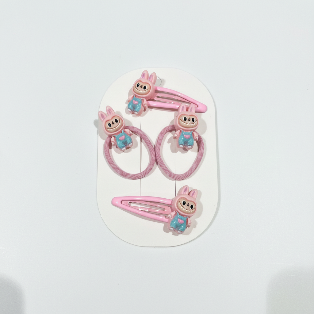 Accessoires cheveux roses support propre